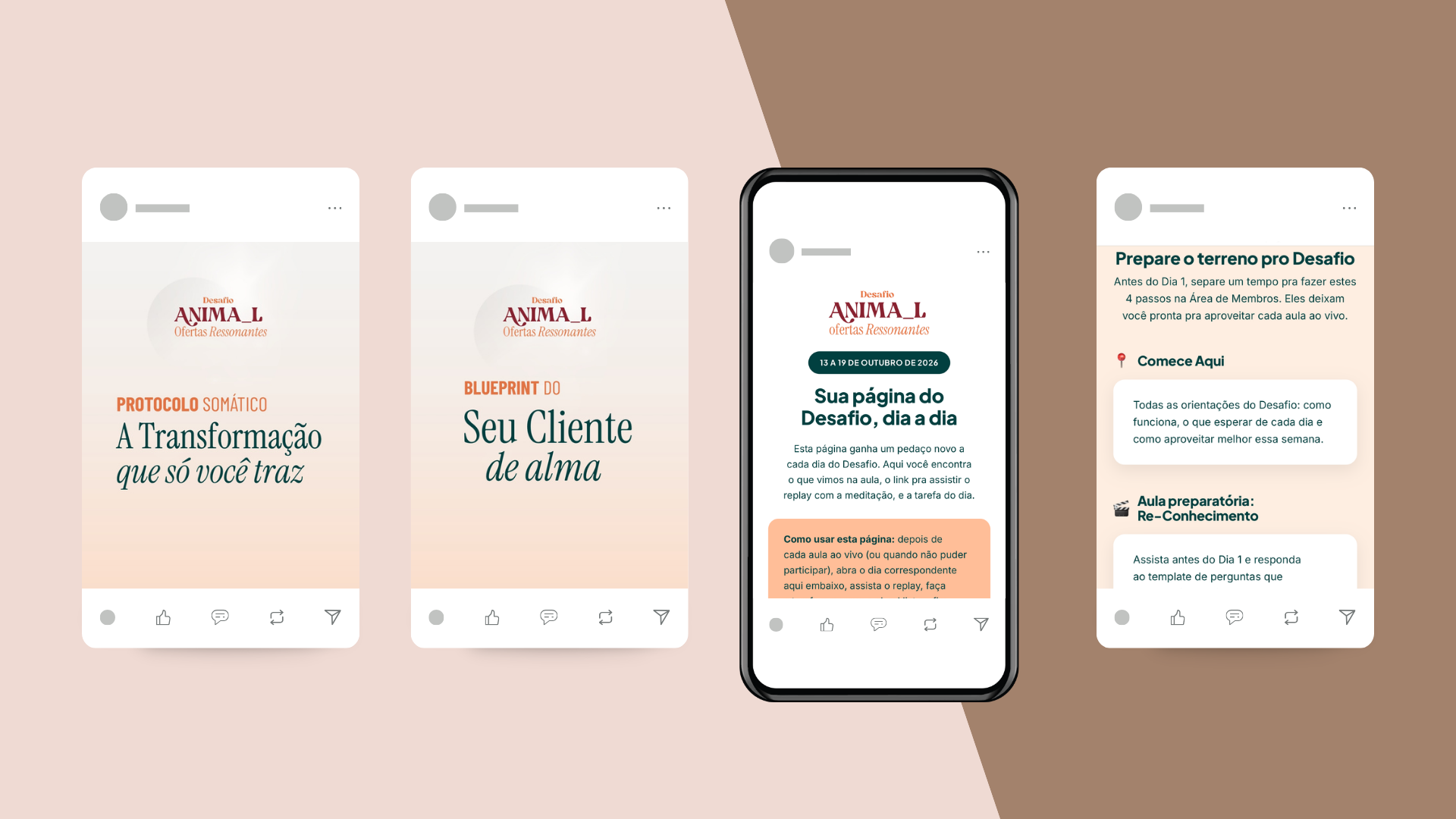 Mockup da Área de Membros do Desafio ANIMA_L