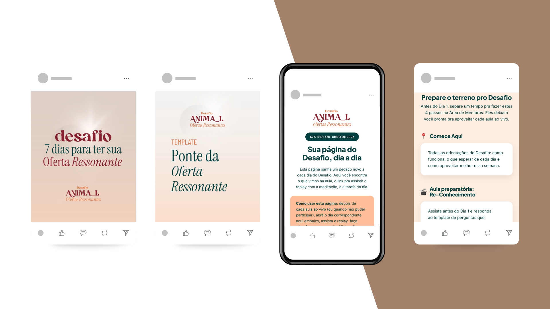 Mockup da Área de Membros do Desafio ANIMA_L